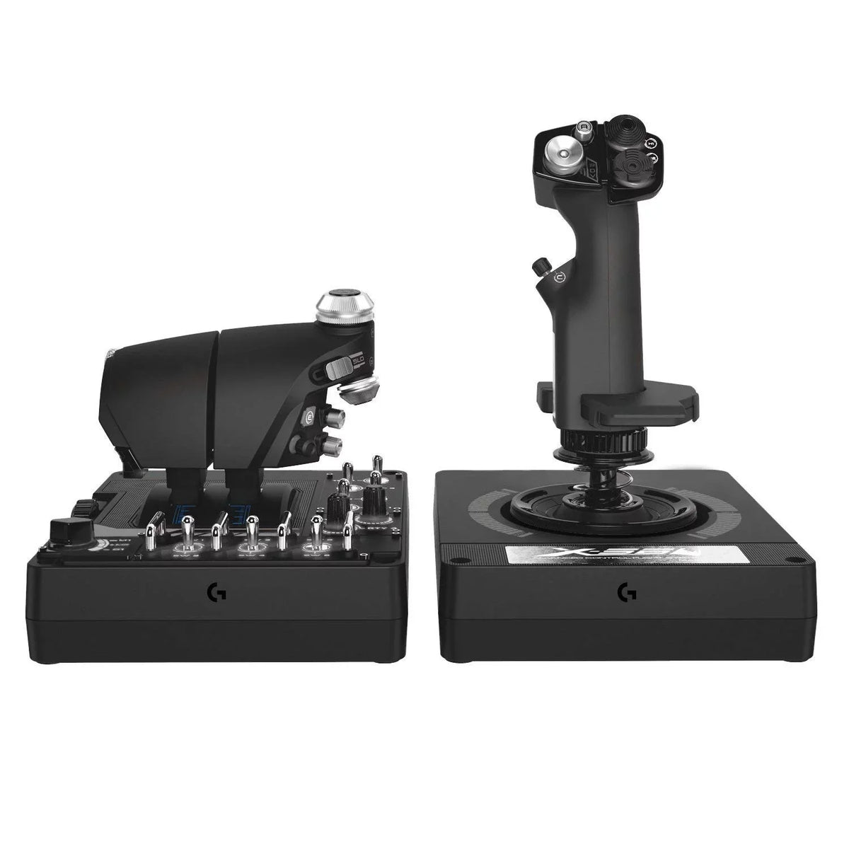 Logitech G X56 H.O.T.A.Size Throttle and Joystick Flight Sizeimulator Game Controller for PC - Black