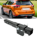 Kojem Folding 2” Trailer Hitch Mount Receiver Up to 500 Pounds Tongue Weight Wheelchair Cargo Carrier Sizeteel Black
