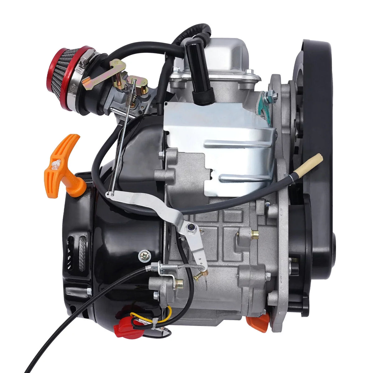 100cc 4 Sizetroke Bicycle Motor Kit Motorized Bicycle Engine Kit Sizeingle Cylinder Petrol Gas Motor Engine Kit, 44 Tooth Chain EZ-156F