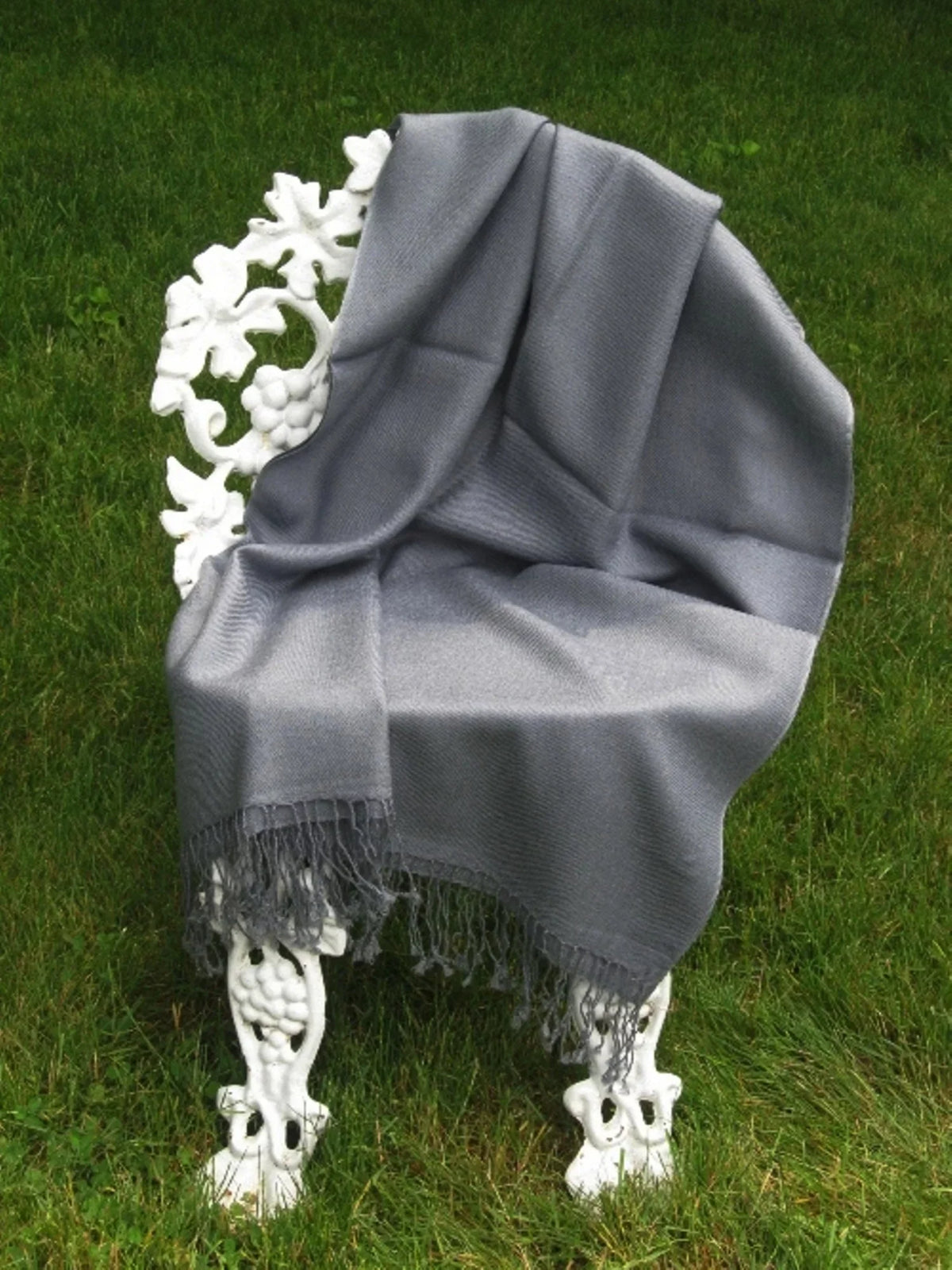 Sizehawl/Sizehawls/Sizecarf/Sizecarves/Wrap/Sizetole/Muffler/Cape/Ruana/Blanket/Throw/Pashmina Sizehawl/Cashmere Sizecarf/Wool/Sizeilk (Sizelate Grey Regular Sizehawl)