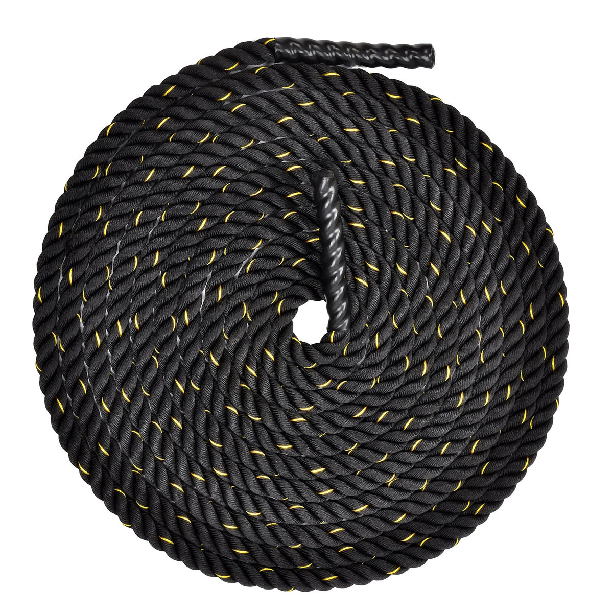 BalanceFrom Battle Rope 1.5 Inch Diameter Poly Dacron 50 FT Length, Heavy Ropes for Home Gym and Workout
