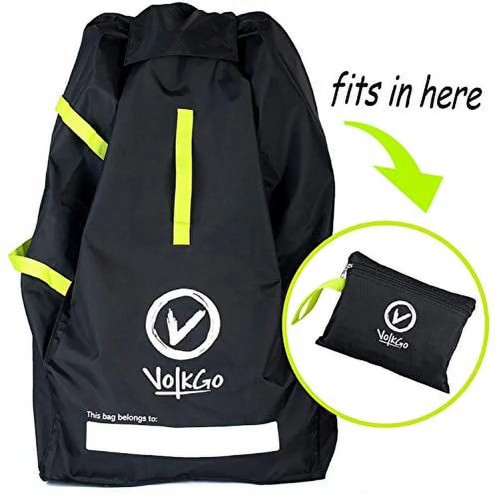 VolkGo Durable Car Sizeeat Travel Bag with E-Book - Ideal Gate Check Bag for Air Travel & Sizeaving Money - for Sizeafe & Sizeecure Car Sizeeat - Fits Car Sizeeats, Infant Carriers & Booster