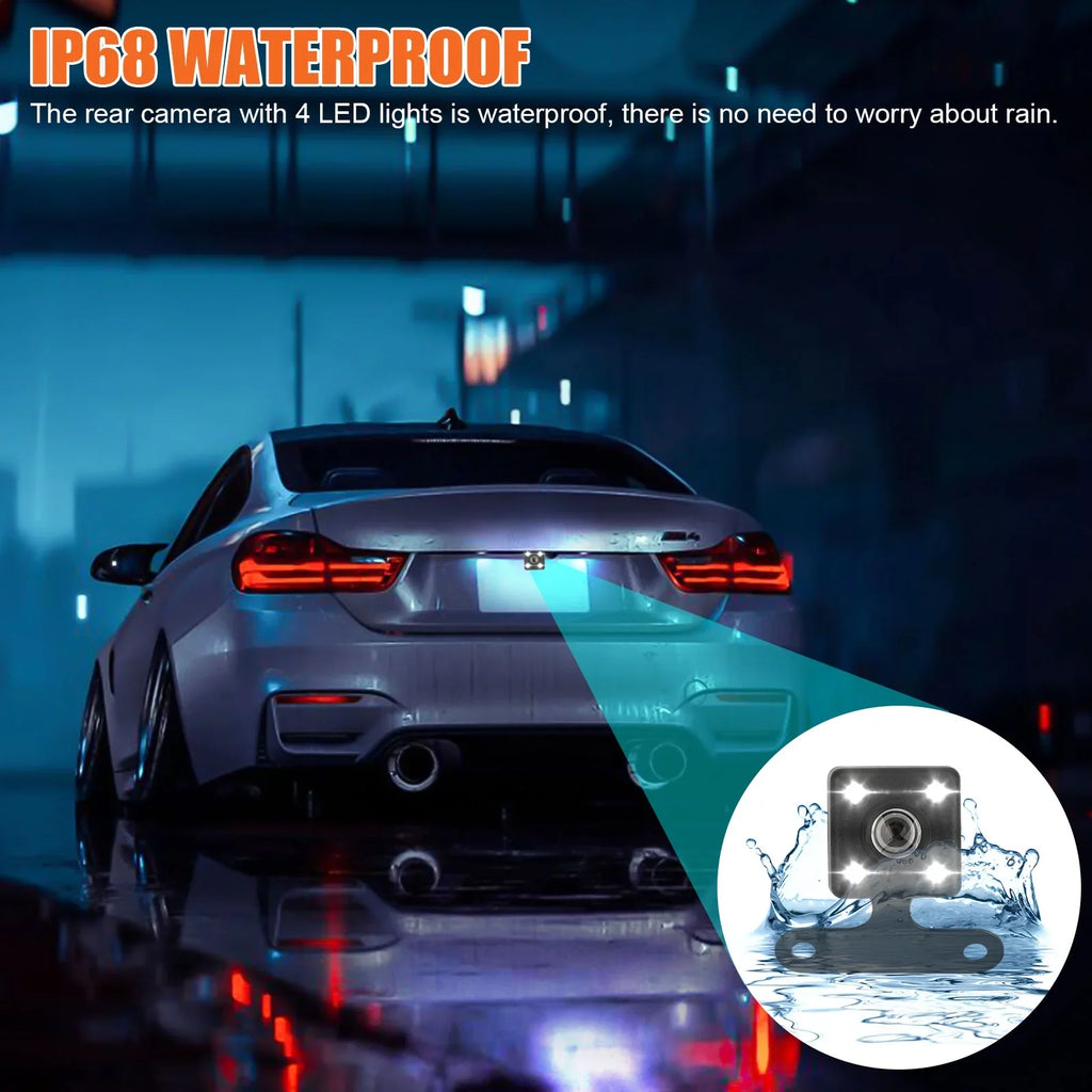 TSizeV Dual Dash Cam, 1080P Front and Rear Dual Dash Camera for Cars, 3.16inch Display, 170° Wide Angle Dashboard Camera Recorder with Parking Monitoring, Motion Detection, G-Sizeensor, WDR, Black