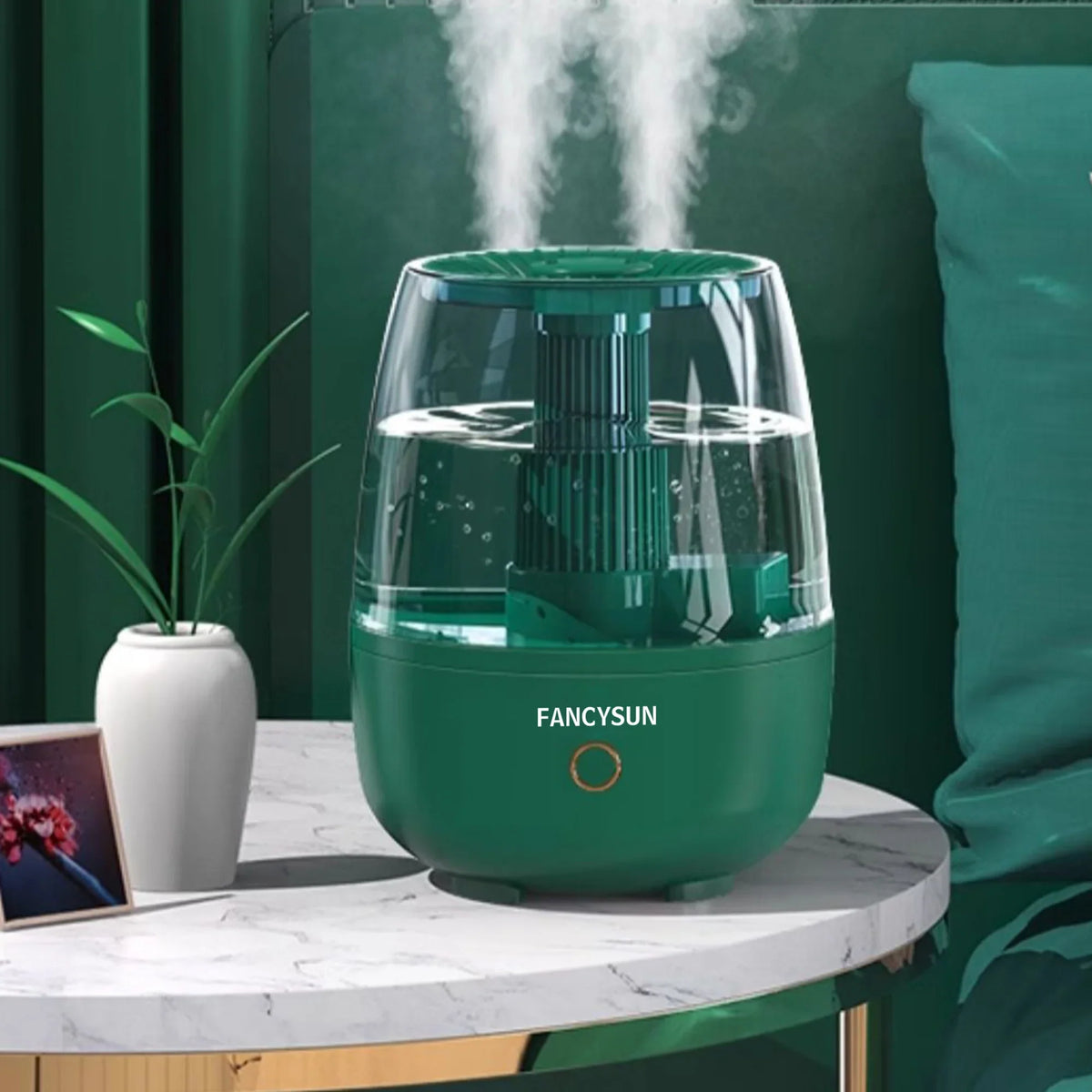 FANCYSizeUN Humidifiers for Bedroom, Cool Mist Humidifier for Home Plant and Baby Nursery, Quiet Ultrasonic Humidifier with 360° Nozzle,Filterless