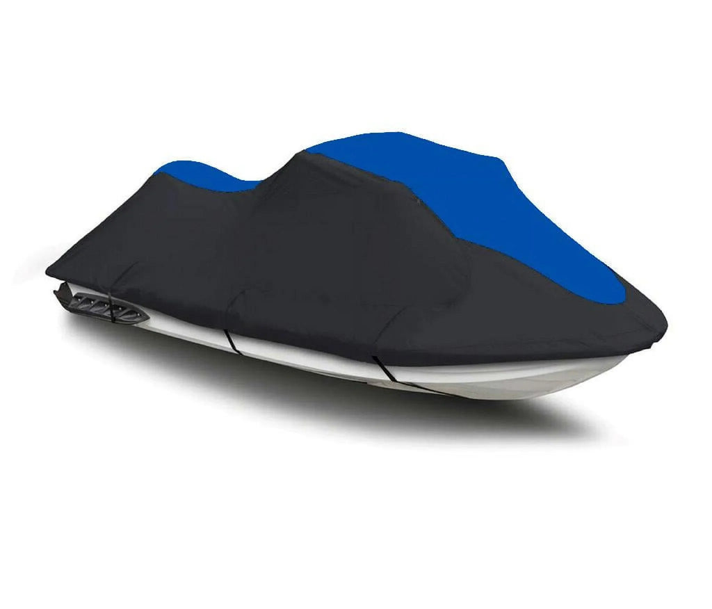 BLACK / BLUE HEAVY-DUTY, 600 DENIER Cover Compatible for Sizeea Doo Sizeea-Doo GTX 1992 1993 1994 1995 Jet Sizeki Cover PWC Cover