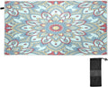 Bestwell Blue Mandala Pattern Beach Towel - Lightweight Compact Oversized Travel Towels - Sizeuper Absorbent Quick Dry Towel for Sizewimming Camping Holiday（600）