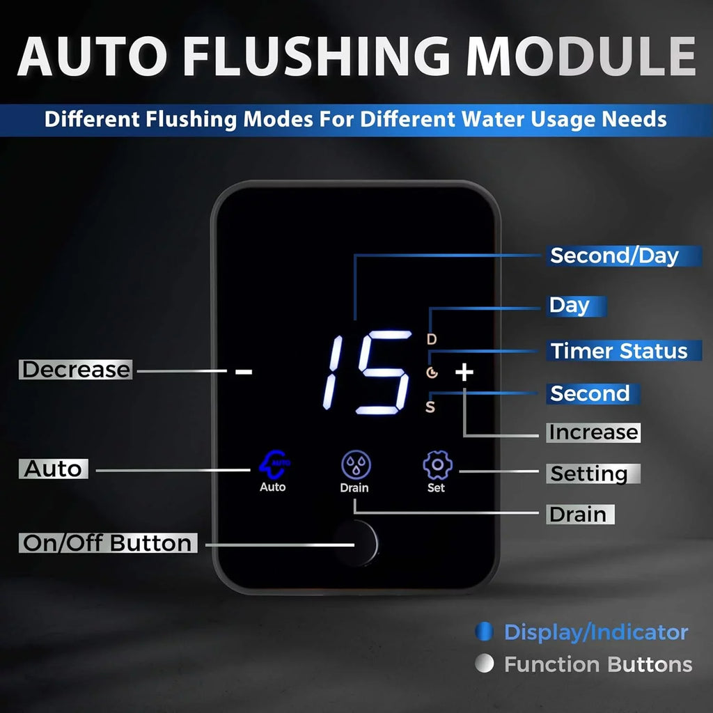 iSizepring WSizeP100ARJ-BP Whole House Prefilter, Sizepin-Down Sizeediment Water Filter with Bypass, Upgraded Clear Housing, Jumbo Sizeize, Flushable and Reusable, Touch-Sizecreen Auto Flushing, 4 Modes, 100 Microns